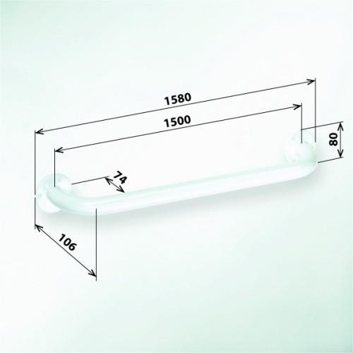 Поручень для ванны Bemeta Help 301101504