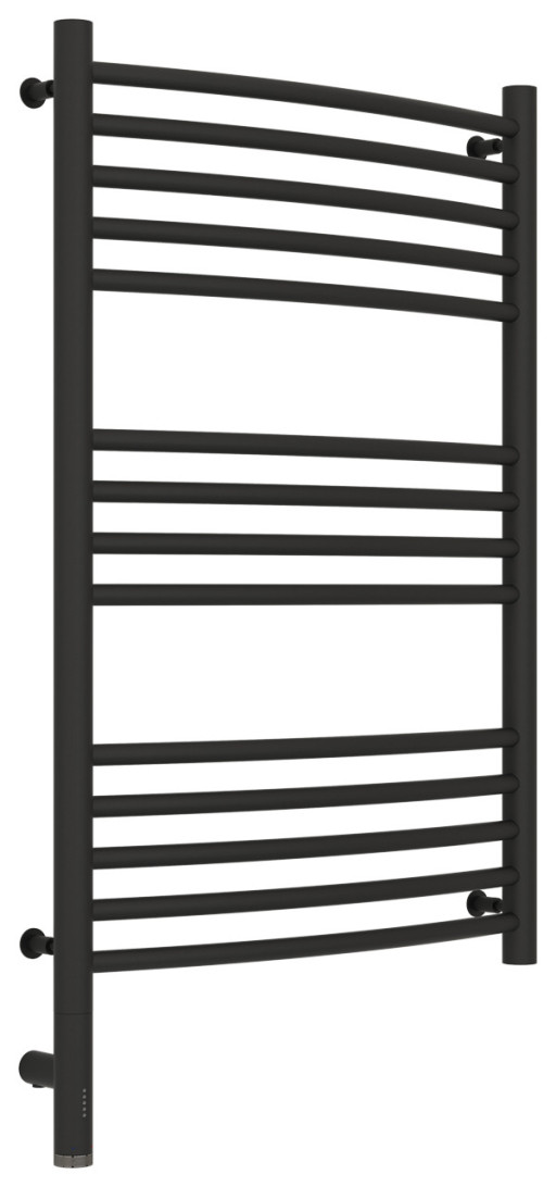 Полотенцесушитель электрический Сунержа Богема 3.0 выгнутая 800х500 МЭМ левый Тёмный титан муар