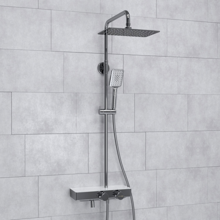 WasserKRAFT A113.069.126.CH Thermo Душевой комплект с термостатическим смесителем