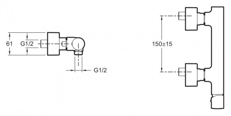 Смеситель для душа Jacob Delafon Toobi E8962