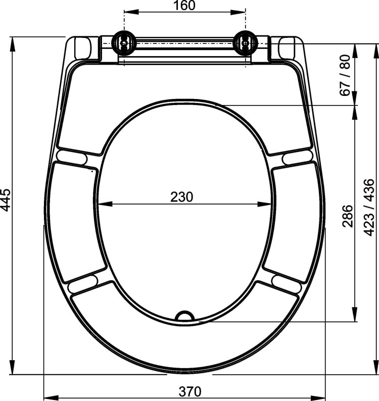 Сиденье для унитаза Дюропласт Alcadrain A601