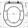 Сиденье для унитаза Дюропласт Alcadrain A601
