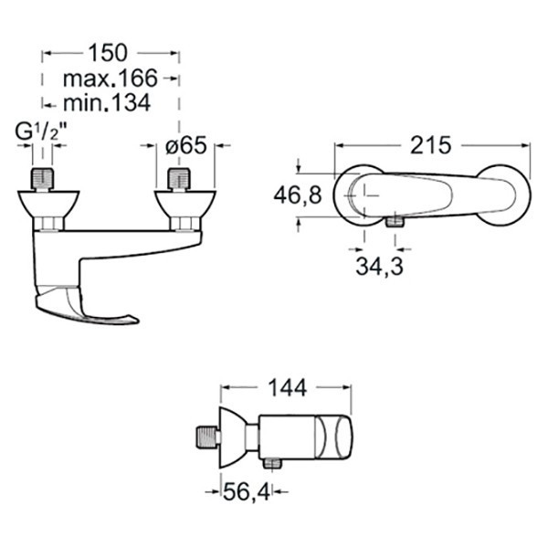 Смеситель для душа Roca Monodin 5A2107C00