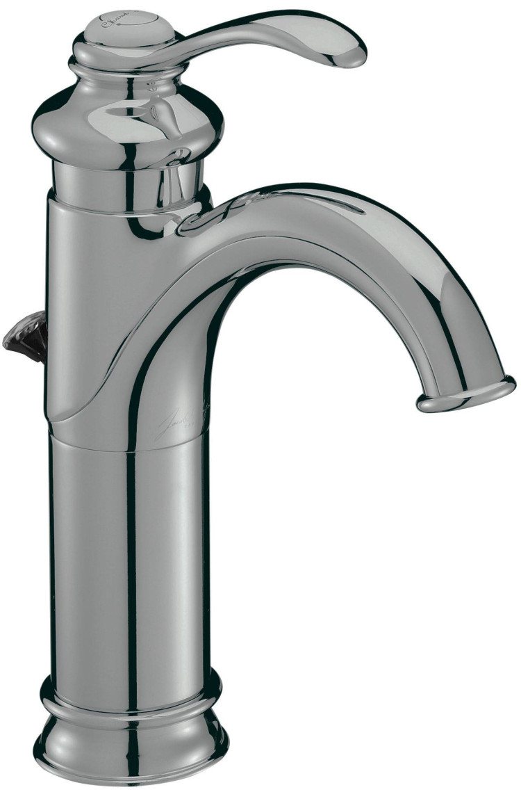 Высокий смеситель для раковины на одно отверстие с донным клапаном Jacob Delafon FAIRFAX E72091-CP