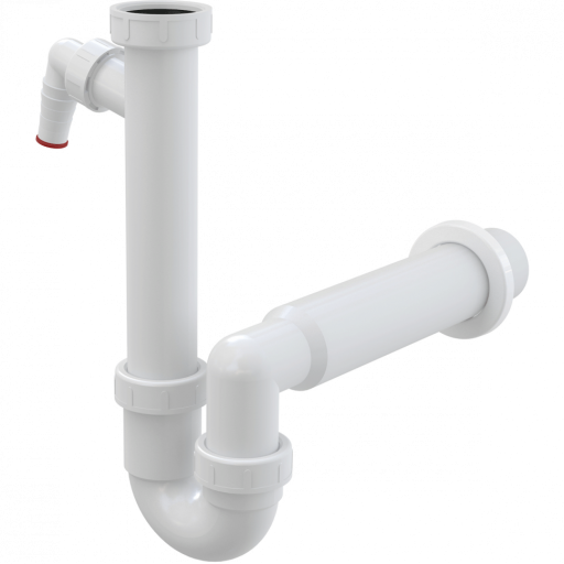 Сифон трубчатый с накидной гайкой 6/4&quot; и штуцером Alcadrain A81-DN50