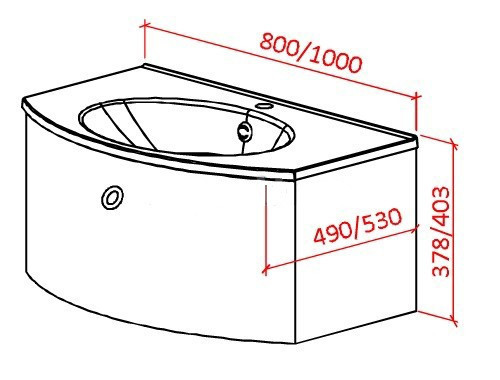 Тумба Astra Form Венеция 100 c 1 ящиком