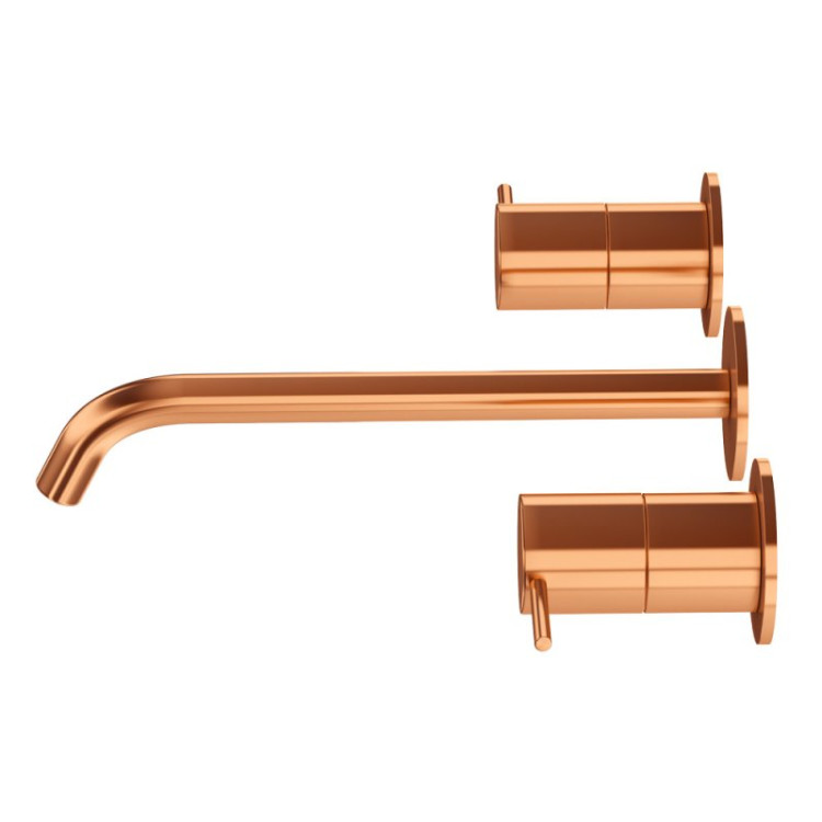 Смеситель для раковины встраиваемый, на три отверстия с тонкими ручками Cezares LEAF-BLI3L-L-MM