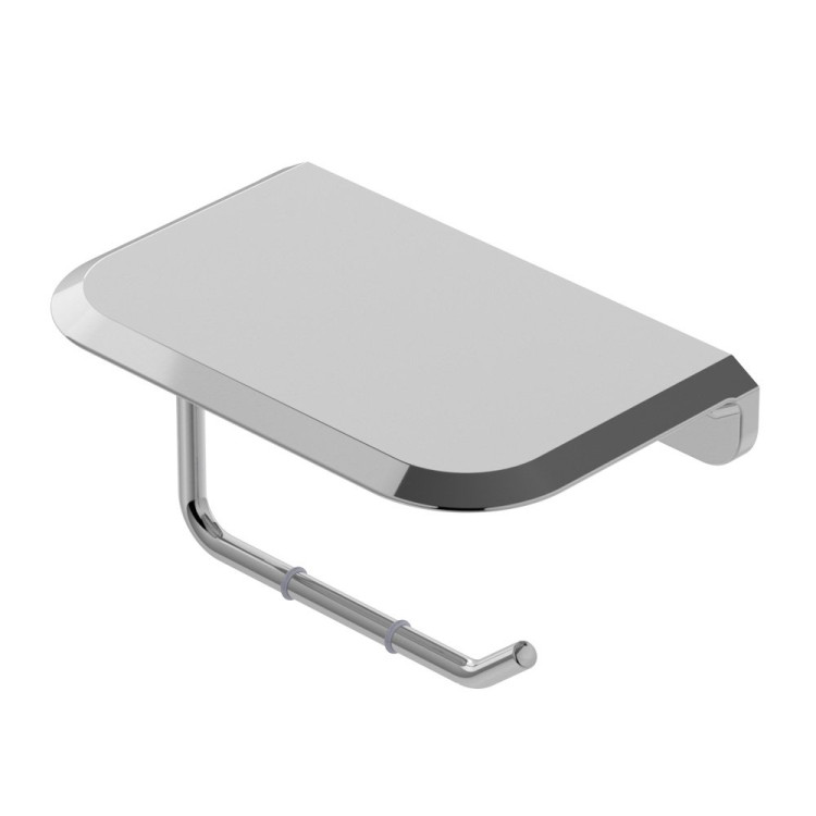 Держатель для туалетной бумаги с полочкой Cezares LINER-PHM-GM