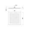 Квадратный верхний душ 300*300*7 мм Aquatek AQ2078CR