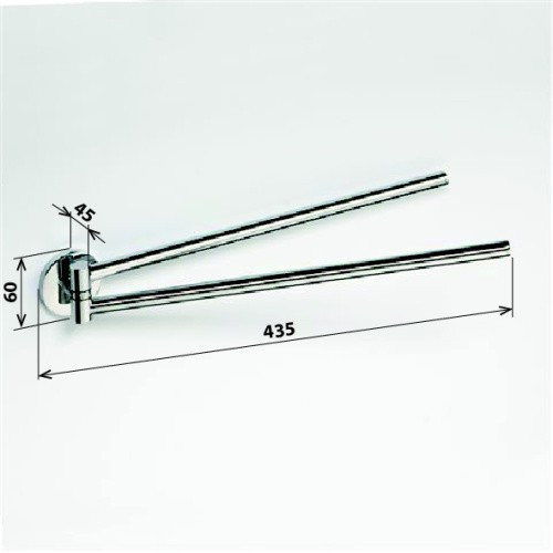 Держатель для полотенец Bemeta Alfa 102404101