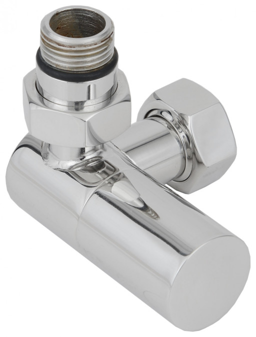 Вентиль Сунержа 3D левый цилиндр G 1/2&quot; НР х G 3/4&quot; НГ Белый