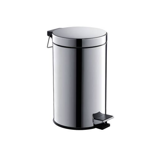 Корзина для мусора с педалью 8л Aquatek полир. хром AQ4992CR