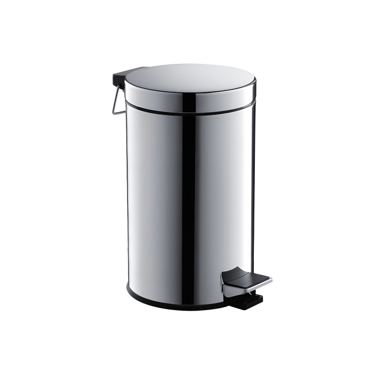 Корзина для мусора с педалью 8л Aquatek полир. хром AQ4992CR
