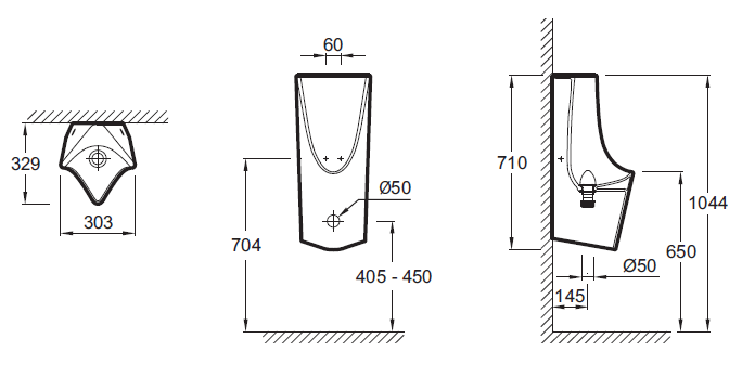 Писсуар Jacob Delafon Struktura EZA222-00