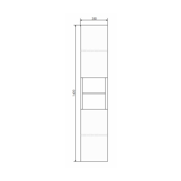 Шкаф пенал Comforty Верона 35-Н