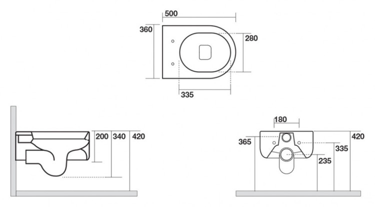 Унитаз Kerasan Flo 3115 подвесной