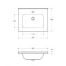 Керамическая раковина 600x460x180 BelBagno BB1923-600