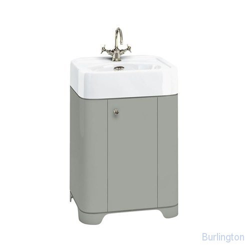 Раковина 600мм с тумбой, цвет темно - оливковый