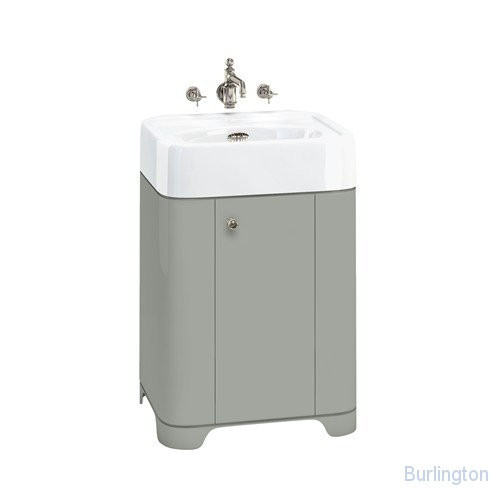 Раковина 600мм с тумбой, цвет темно - оливковый