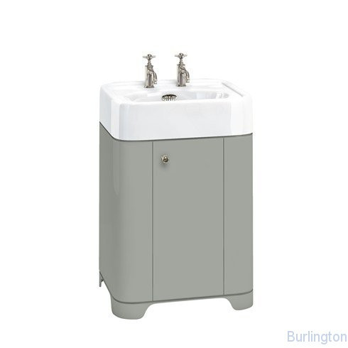 Раковина 600мм с тумбой, цвет темно - оливковый