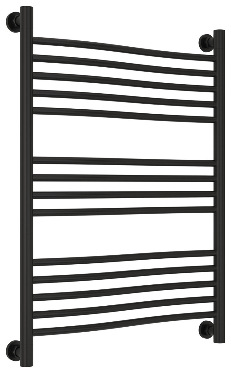 Полотенцесушитель водяной Сунержа Флюид+ 800х600 Матовый чёрный