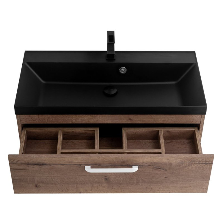 Раковина из искусственного камня BelBagno BB800/450-LV-ART-AST-NERO