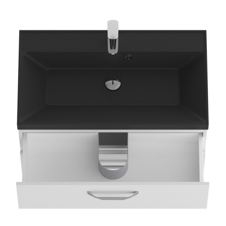 Раковина из искусственного камня BelBagno BB800/450-LV-ART-AST-NERO