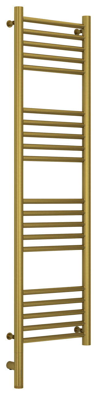 Полотенцесушитель электрический Сунержа Богема 3.0 прямая 1200х300 МЭМ левый Состаренная латунь