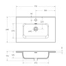 Керамическая раковина 710x460x170 мм BelBagno BB700ETL
