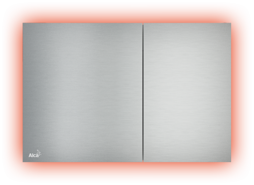 Кнопка управления для скрытых систем инсталляции с подсветкой, alunox-мат Alcadrain Air Light