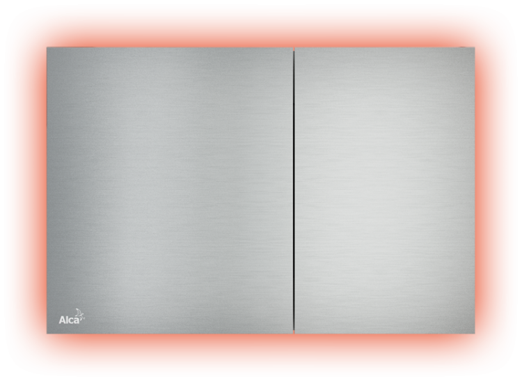 Кнопка управления для скрытых систем инсталляции с подсветкой, alunox-мат Alcadrain Air Light