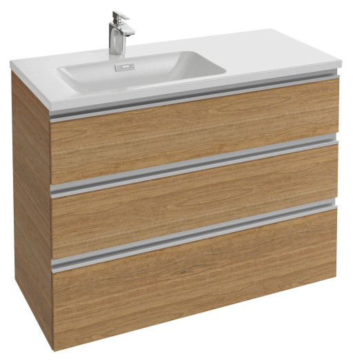 Мебель для раковины-столешницы 100 см, нежный аквамарин Jacob Delafon VOX EB2045-RA-M43