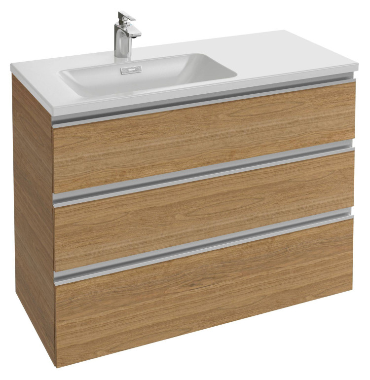 Мебель для раковины-столешницы 100 см, нежный аквамарин Jacob Delafon VOX EB2045-RA-M43