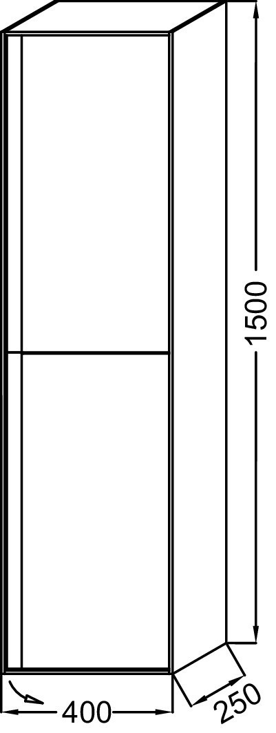 Колонна 40 см П, матовый темно-синий лак Jacob Delafon RYTHMIK PURE EB1774D-M67