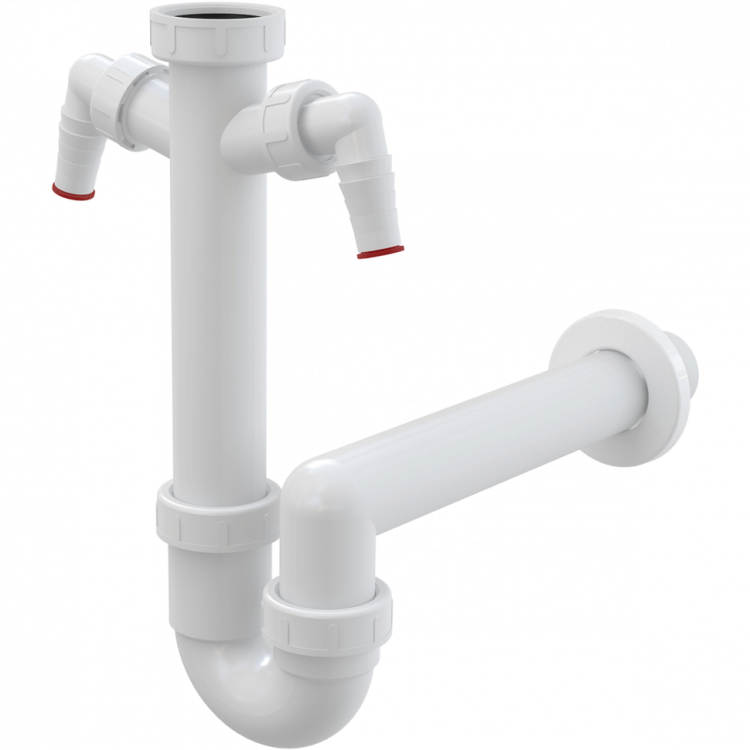 Сифон трубчатый с накидной гайкой 6/4