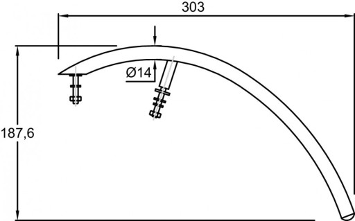 Хромированный полотенцедержатель Jacob Delafon PRESQU'ILEE75635-CP