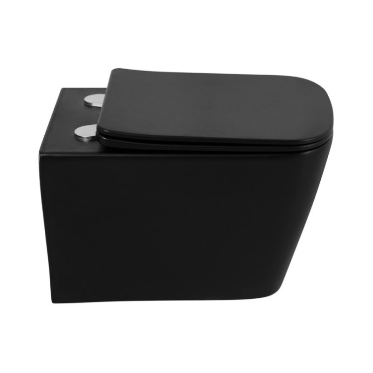 Унитаз подвесной безободковый Cezares BB3202CHR-MB