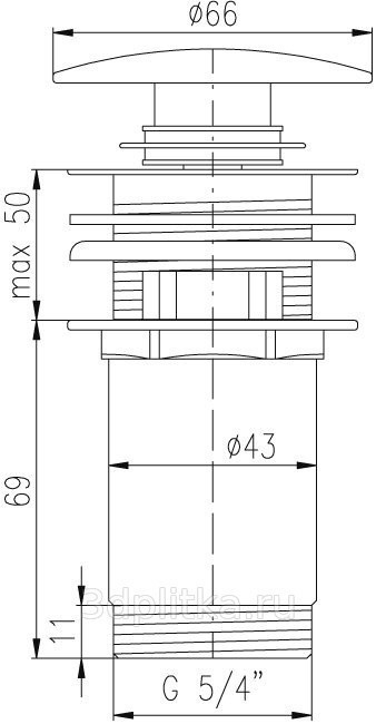 Донный клапан Rav Slezak MD0485