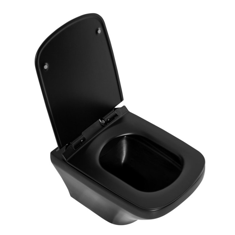 Унитаз подвесной безободковый Cezares BB3201CHR-MB