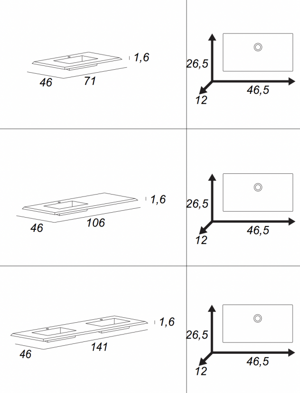 Раковина из искусственного мрамора с двумя чашами Cezares 50215