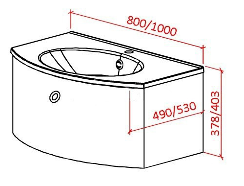 Тумба Astra Form Венеция 80 c 1 ящиком