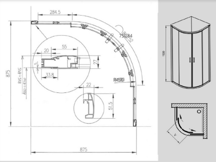 Душевой уголок Ravak Blix 88x88