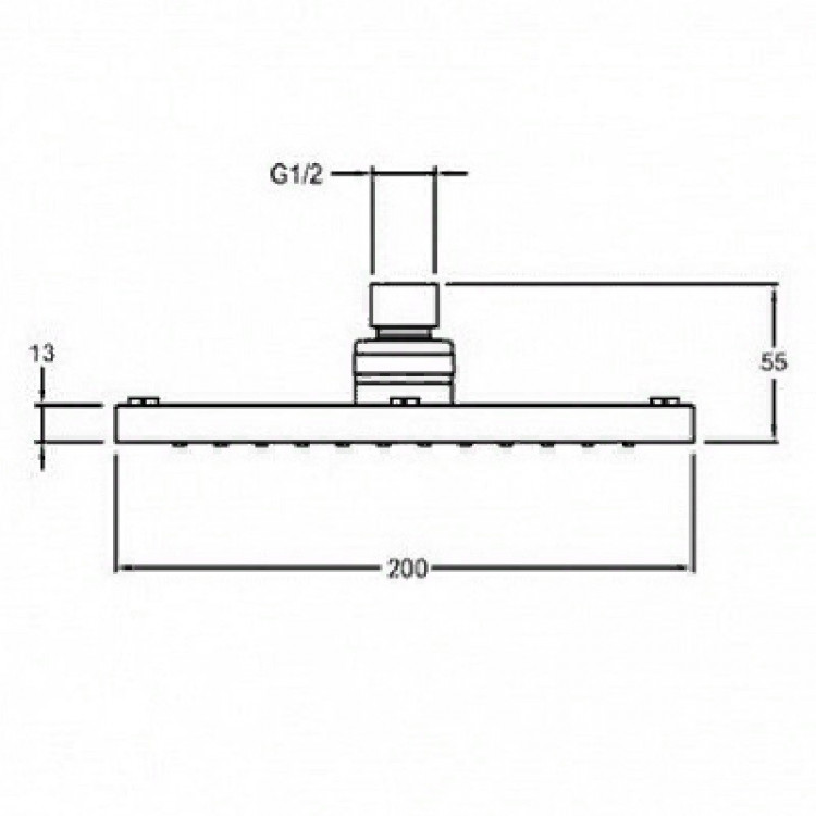 Верхний душ Jacob Delafon July E21761-CP