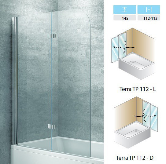 Шторка на ванну Kolpa San Terra TP 112