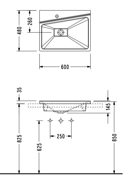 Раковина Serel 4life 60 FL01+TP10