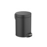 Корзина для мусора с педалью 5л Aquatek матовый черный AQ4991MB