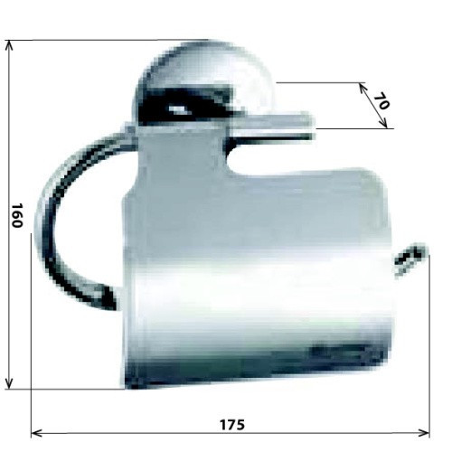 Держатель для туалетной бумаги Bemeta Alfa 102412012