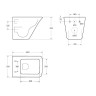 Унитаз подвесной безободковый с креплением BelBagno BB052CHR