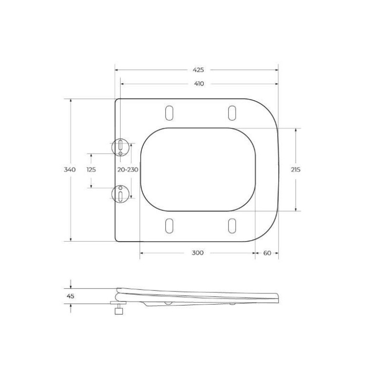 Унитаз подвесной безободковый с креплением BelBagno BB052CHR
