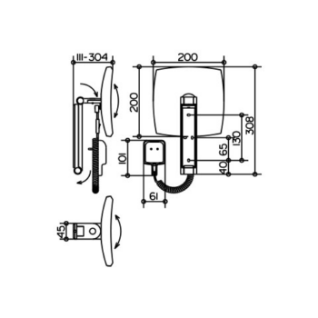 Косметическое зеркало Keuco iLook move 17613 019001